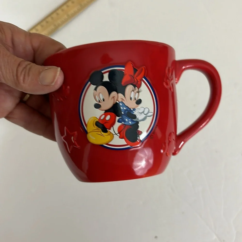 Hallmark Red Disney Minnie and Mickey Mouse Mug